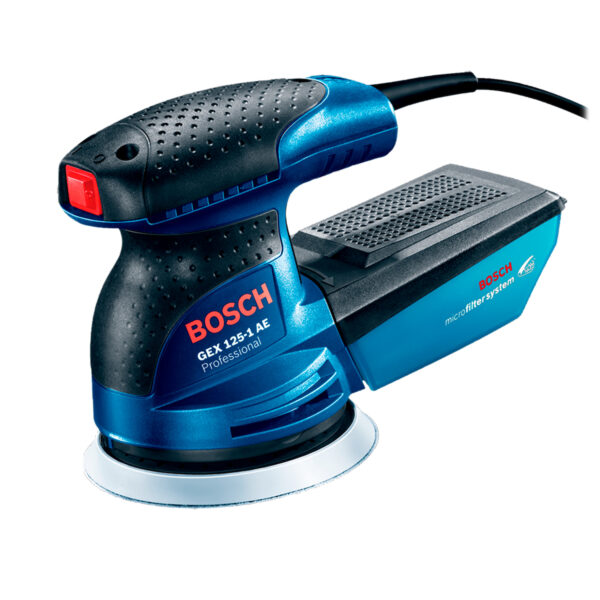 Lijadora profesional roto orbital Bosch Professional GEX 125-1 AE con  sistema velcro azul 250W 127V