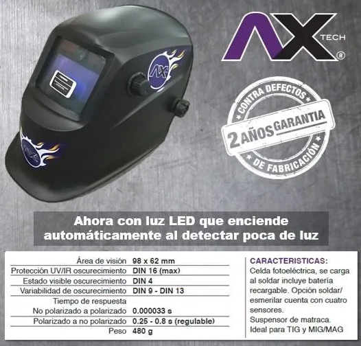 CARETA ELECTRONICA PARA SOLDAR DE SOMBRA VARIABLE DISEÑO AX TECH – Tienda  Axtech