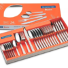 BATERIA NEGRA 18 PZAS + JUEGO DE CUBIERTOS 24 PZAS 32200267
