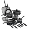 BATERIA NEGRA 18 PZAS + JUEGO DE CUBIERTOS 24 PZAS 32200267