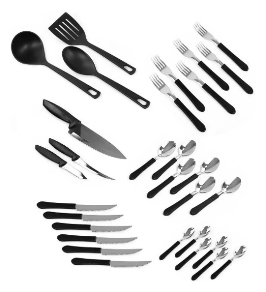 BATERIA DE COCINA ROJO 38PZAS 20399779