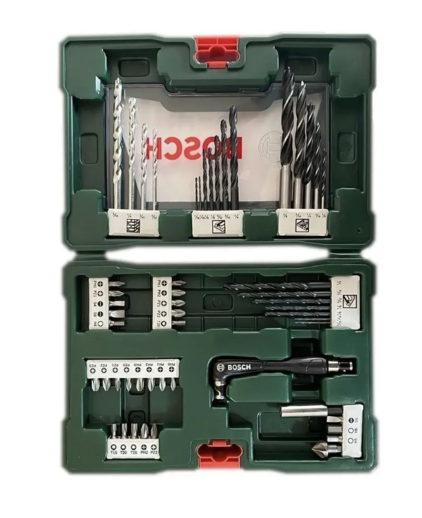 Kit Set Brocas Puntas Bosch 52 Pzas Madera Metal Concreto 17358