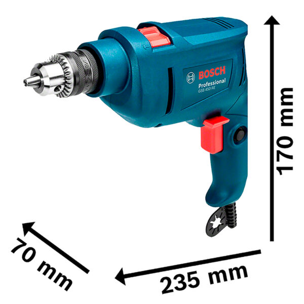 Rotomartillo 3/8" Bosch GSB 450 RE 450W 127V