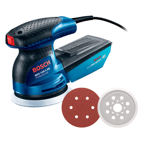 Lijadora excéntrica Bosch GEX 125-1 AE 250W 127V disco de lija
