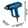 Pistola De Calor 1800 W 3 Vel. Ghg 180 Bosch 194d0g0