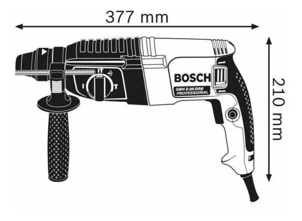 Martillo Perforador Sds Bosch Gbh 2-26 3 Modos Color Turquesa