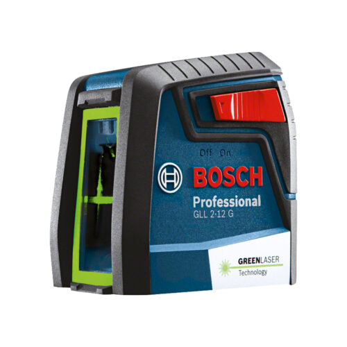 Nivel Láser verdes Bosch GLL 2-12 G alcance 12m con soporte