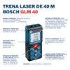 Medidor Láser Bosch GLM 40 alcance 40m con estuche