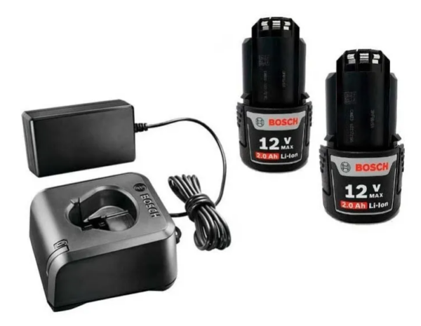 Atornillador A Bateria Bosch + Baterias 12v Gsr 120-li