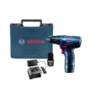 Taladro Atornillador Inalámbrico De 10mm Bosch Gsb 120-li 12v + 2 Baterías De 2ah + Accesorio Con Maletín De Transporte 127v/220v