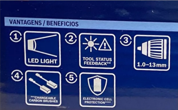 Taladro Percutor Inalámbrico De 13mm Bosch Gsb 180-li 18v + Accesorio Con Caja De Cartón + Batería 1.5ah Y Cargador 127v