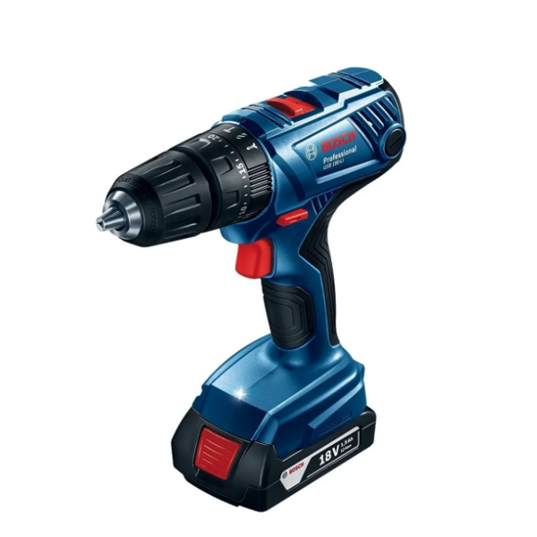 Taladro Percutor Inalámbrico De 13mm Bosch Gsb 180-li 18v + Accesorio Con Caja De Cartón + Batería 1.5ah Y Cargador 127v