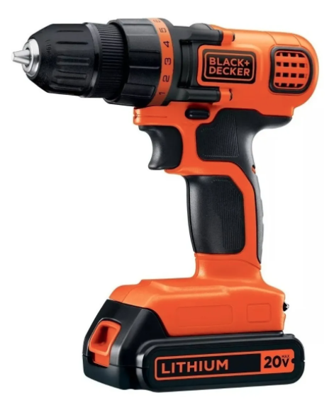 TALADRO ATOR 20V C/MALETA LD120BH