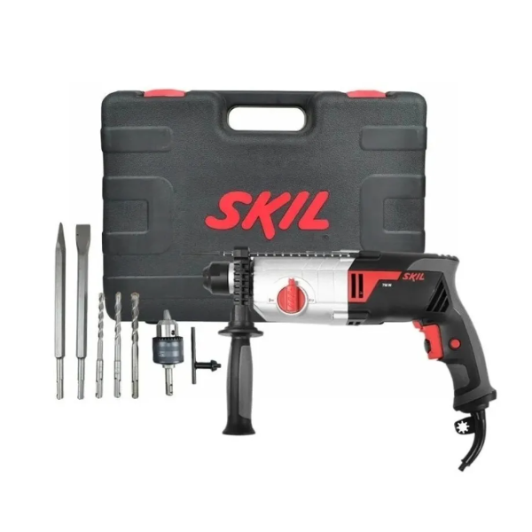 Rotomartillo Electroneumático Skil 1859 Rojo Y Negro Con 750w De Potencia 127v