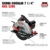Sierra circular Skil 5200 1200W 127V 1 Disco y accesorios