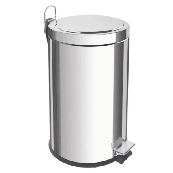 BASURERO PLATEADO CON PEDAL 12L. 94538112