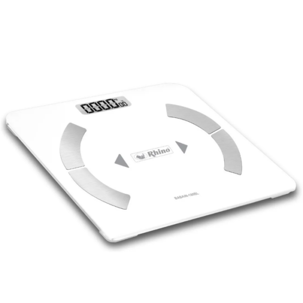 BÁSCULA BAÑO INTELIGENTE C/APP BLUETOOTH BLANCA BABAIN180BL