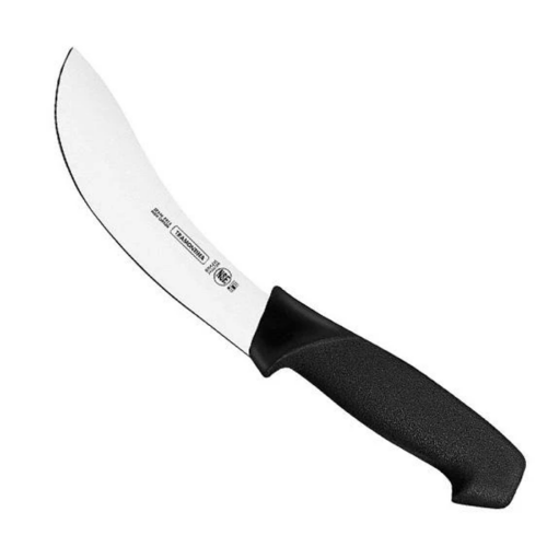 CUCHILLO DESPELLEJADOR 6" CURVO NEG 24522006