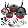 BATERIA DE COCINA ROJO 38PZAS 20399779