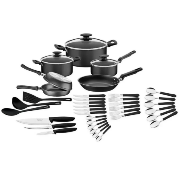 BATERIA DE COCINA NEGRO 38PZAS 20399079