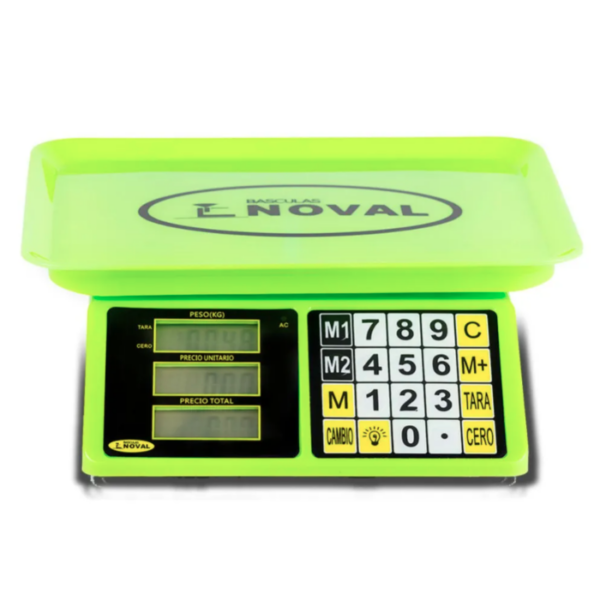 BÁSCULA PESO PRECIO 20KG VERDE ECO15TNV