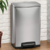 BASURERO PLATEADO C/PEDAL 50L 81200505