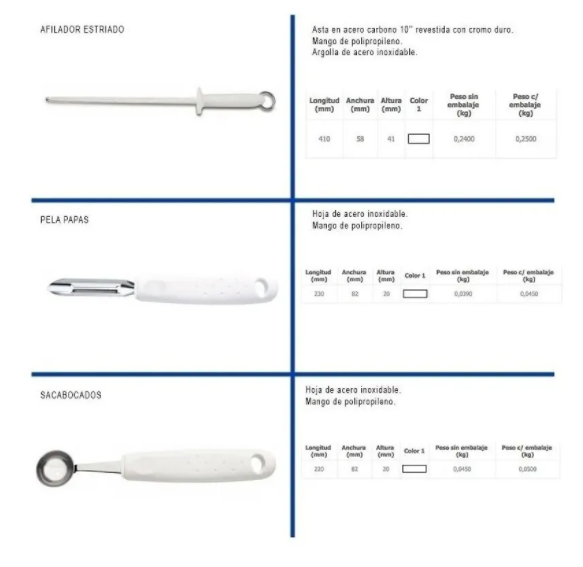 KIT DE CUCHILLOS TRAMONTINA 10 Pzas 32200042