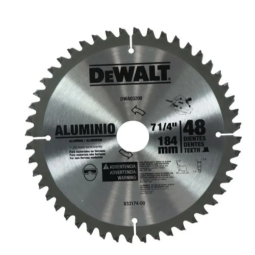 Disco Sierra 7 1/4 X 48 Dientes Flecha 1 Dwa03200 Dewalt