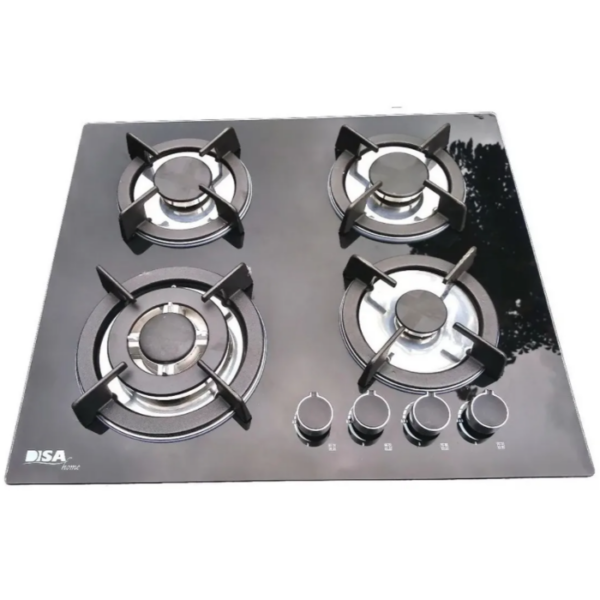 Parrilla Empotrable Disa 4q. Cristal Templado Lujo 02020113