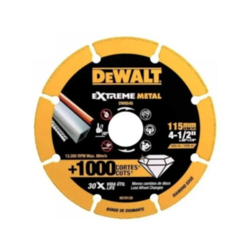 Disco Diamantado Extreme Metal De 4 1/2 Dw8545 Dewalt