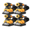 PAQUETAZO 4 LIJADORAS ORBITALES 1/4" 650W DWE6411B3