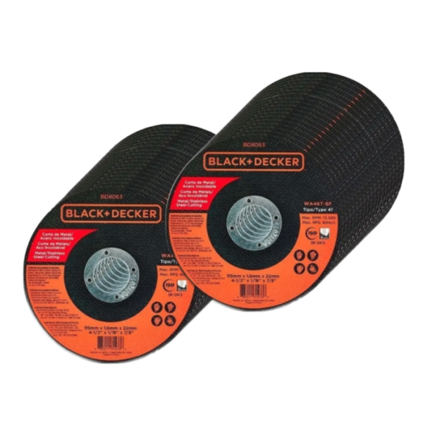 PAQUETAZO 100 DISCOS C/METAL 4 1/2" BD8063