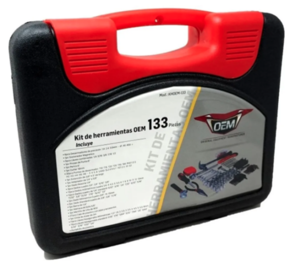 Autocle Juego Herramientas 133 Pzas Cromo Oem KHOEM133