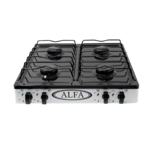 Parrilla A Gas 4 Quemadores Marca Alfa Blanca 311ALFA