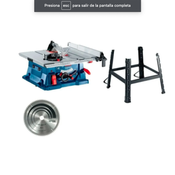 Sierra De Mesa Bosch Gts 254 10pLG Incluye Disco 80 Dientes