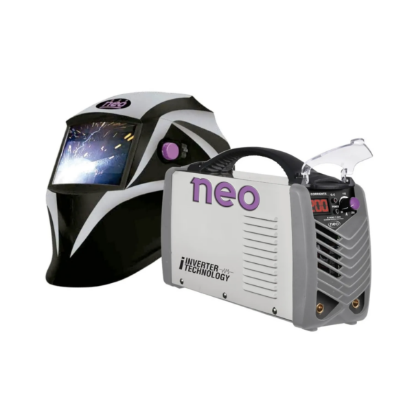 Soldadora Inverter Electrodo Y Mascara De Soldar Neo IE92001160KM