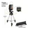 Nivelador Láser Autonivelable 10mts + Tripie 54cm Ajustable NPA810T