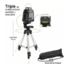 Nivelador Láser Bidimensional 15mts + Tripie 54cm Ajustable NPA815360T