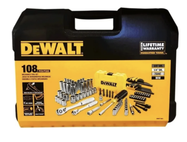 Juego De Herramientas Mecánicas 108 Pzas Dewalt Dwmt73801