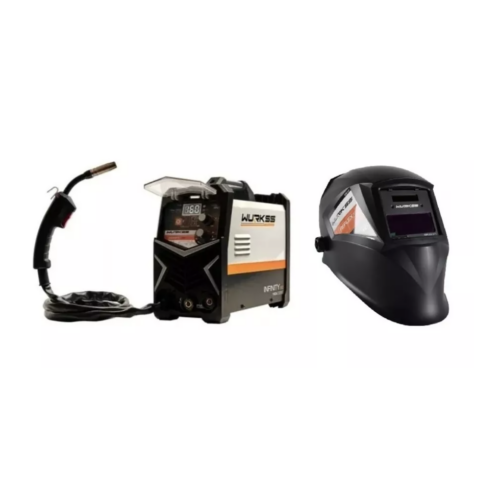 Soldadora Inversora Infinity160 Gas/gasless + Careta WURKSS KITWMI160