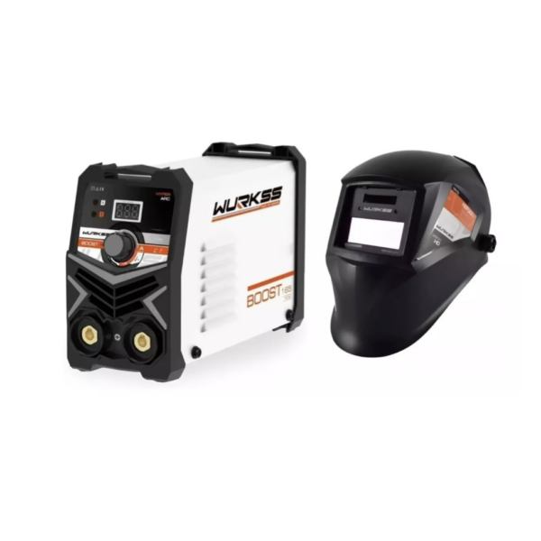 Soldadora Inversora Boost165 1fase + Careta WURKSS KITWRB165