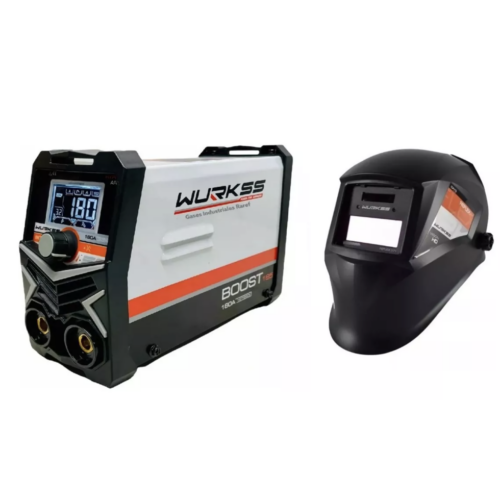 Soldadora Inversora Boost165 1fase + Careta WURKSS KITWRB185
