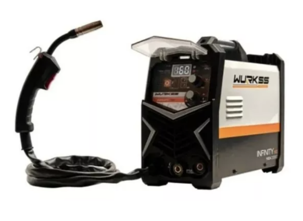 Soldador Inversor Wurkss Infinity160 1kg Gas/gasless 110/220 WURKSS WMI160