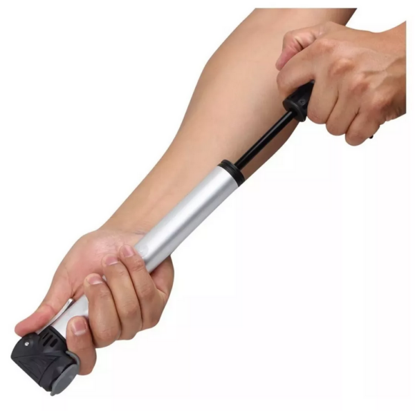 Bomba Para Inflar Bicicletas En Aluminio 145psi Mikels Bab-1 Color Gris