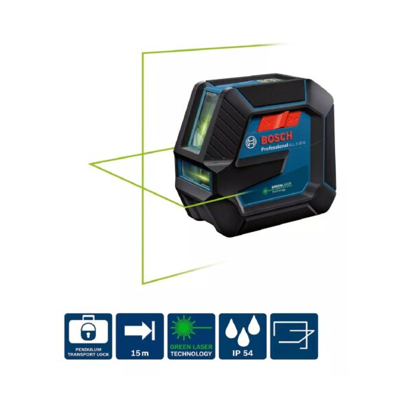 Nivel Láser De Líneas Gll 2-15 G Professional Bosch