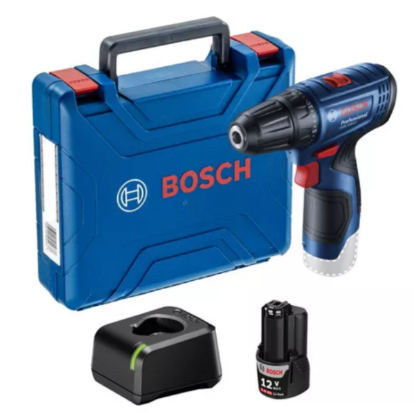 Taladro Atornillador Bosch GSR 120-LI, 12V 1 bateria y maletín
