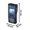 Medidor Láser Bosch Glm 100-25 C Alcance 100m Con Bluetooth
