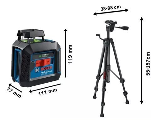 Nivel Láser Línea Verde Bosch Gll 2-20 G + Bt 150 Trípode