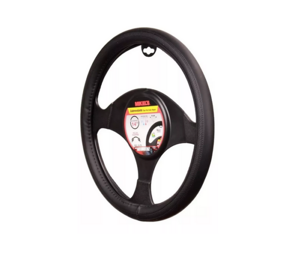 Cubrevolante Universal Piel Color Negro Funda Cubre Volante