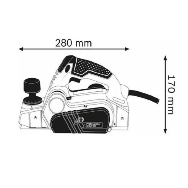 Cepilladora eléctrica de mano Bosch Professional GHO 26-82 D 82mm 110V